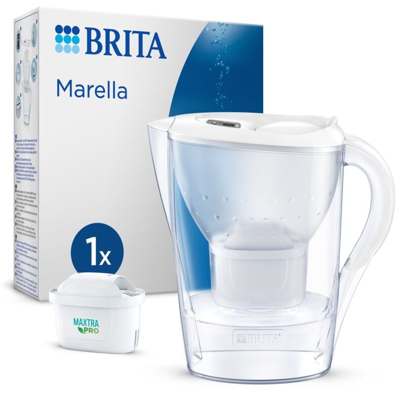 foto del prodotto brita caraffa filtrante marella white 2.4l maxtra pro all in 1 caraffa 1 filtro