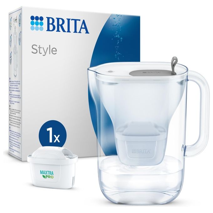 foto del prodotto brita caraffa filtrante premium style grey mxpro