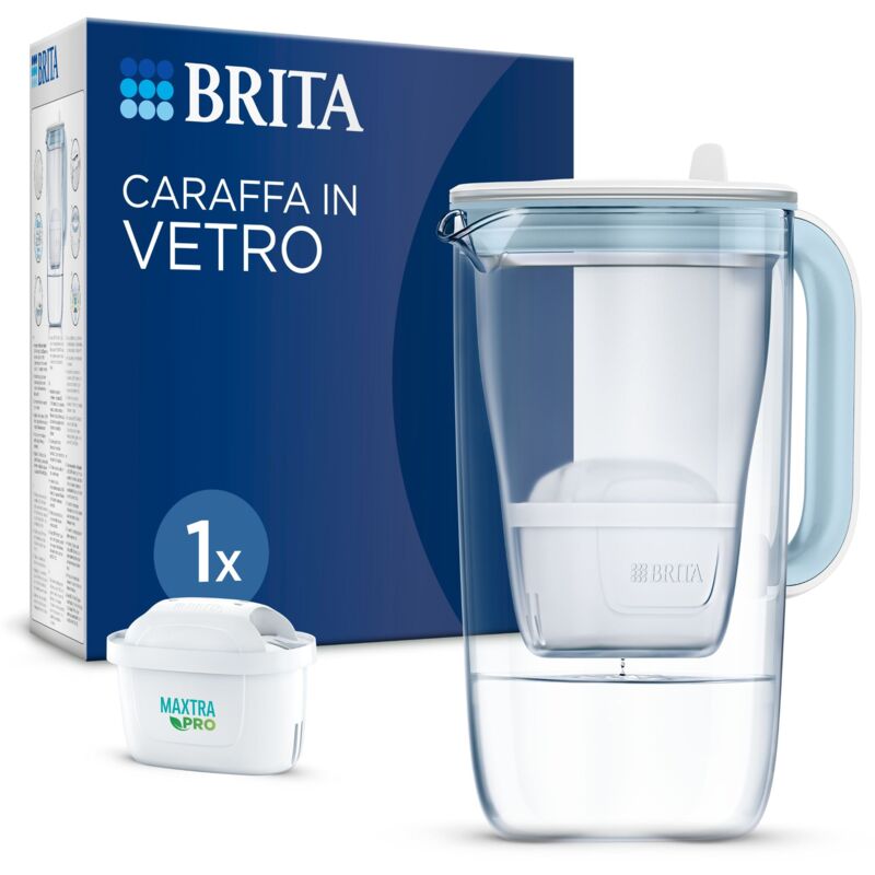 foto del prodotto brita caraffa in vetro light blue 2.5l maxtra pro all in 1 caraffa 1 filtro