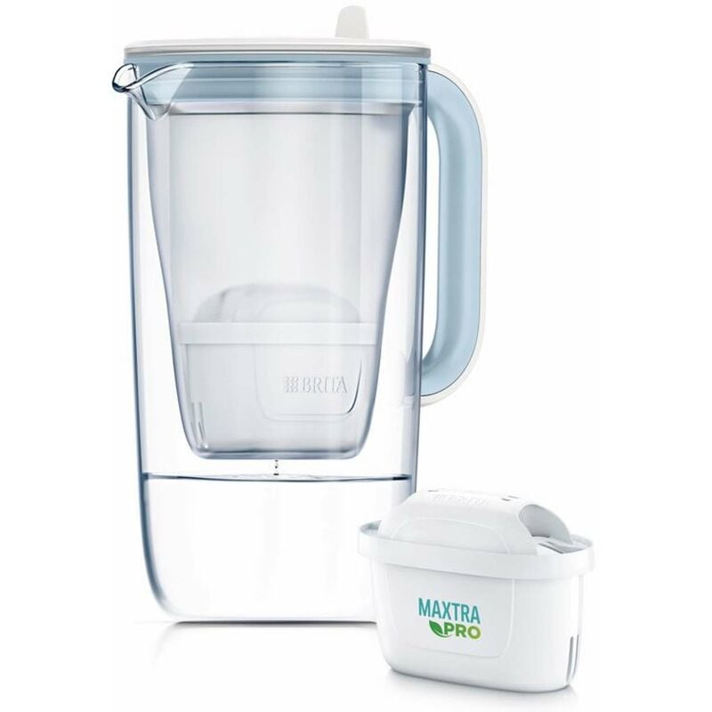 foto del prodotto brita caraffe caraffa filtrante one, volume 2,5 l, filtro maxtra pro, vetro bianco 1050452
