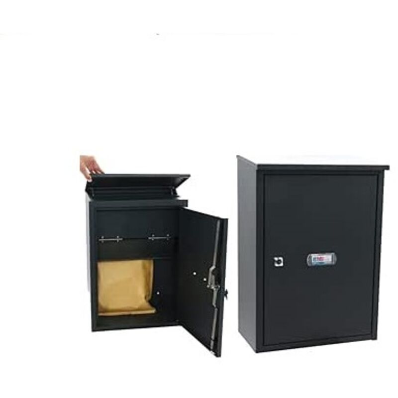 foto del prodotto brixo alubox cassetta postale portapacchi daesterno antracite