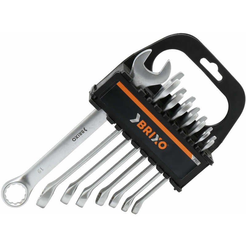 foto del prodotto brixo chiavi combinate in serie con supporto 8 pezzi 8 19 