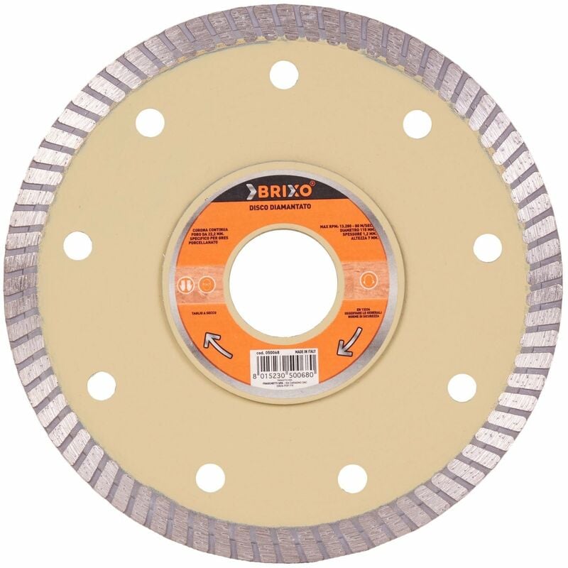 foto del prodotto brixo disco diamantato 115 mm gres
