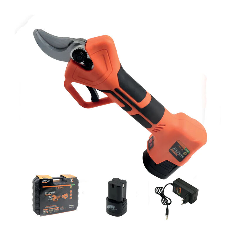 foto del prodotto brixo forbici potatura elettriche cesoia cordless 2 batterie 16.8v in valigetta pro katana