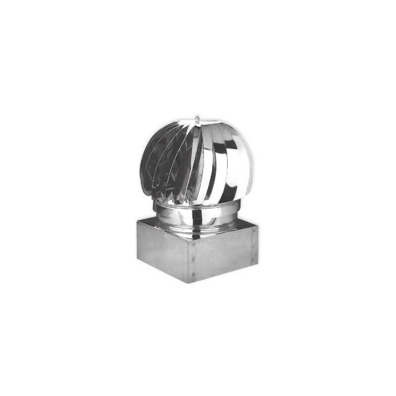foto del prodotto brixo fumaiolo comignolo ventolino aspiratore fumi terminale rettang. zincato cm.27x32