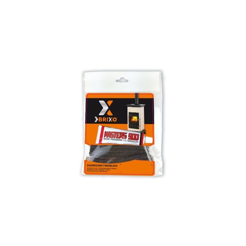 foto del prodotto brixo guarnizione in kit con silicone per stufe fibroblock misure 6 8 10 mm