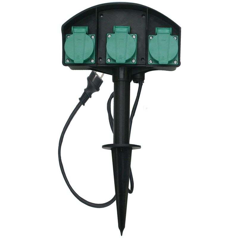 foto del prodotto brixo palina quadro elettrico multipresa mobile da giardino con puntale per terreno elettriche con puntale