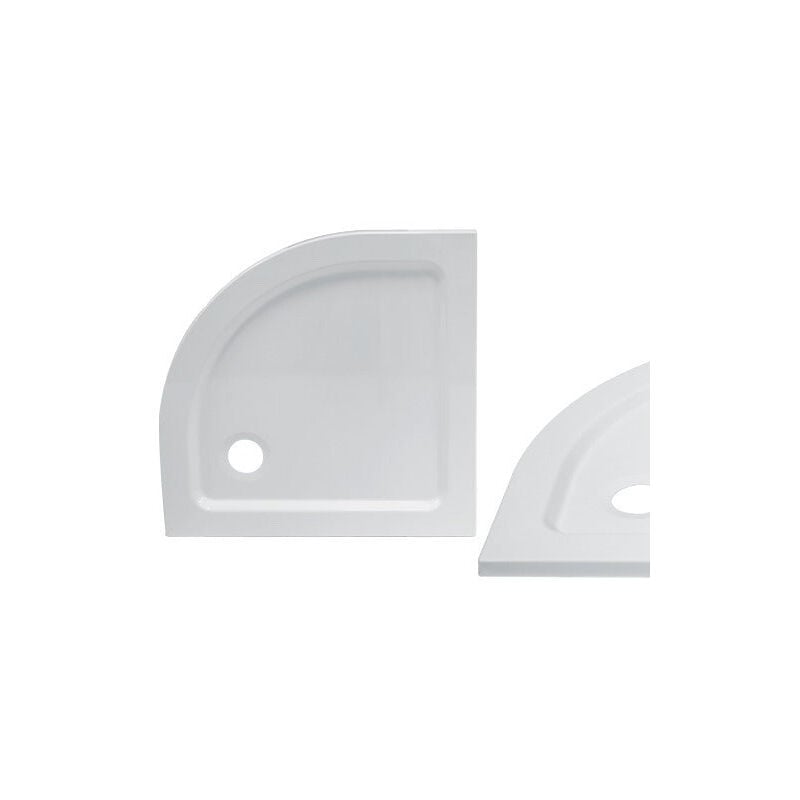 foto del prodotto brixo piatto doccia slim ultraforte semicircolare angolare per box doccia giglio 80x80 cm
