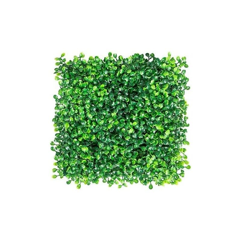 foto del prodotto brixo siepe artificiale per parete sempreverde verticale bosso da intero ed esterno 1 x 1 mt
