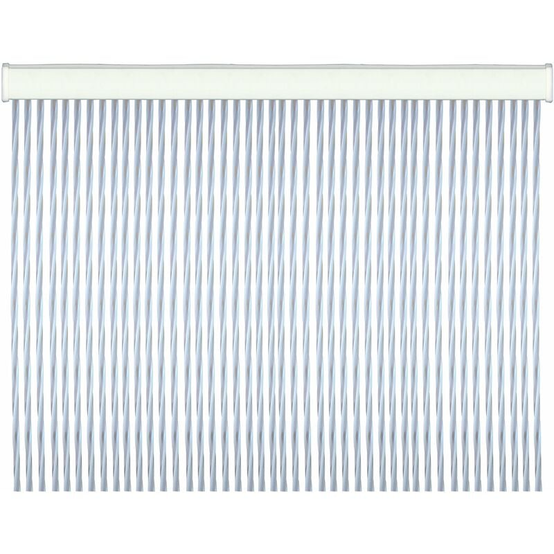 foto del prodotto brixo tenda per porte in pvc antirumore antimosche twist 125x240 cm. white