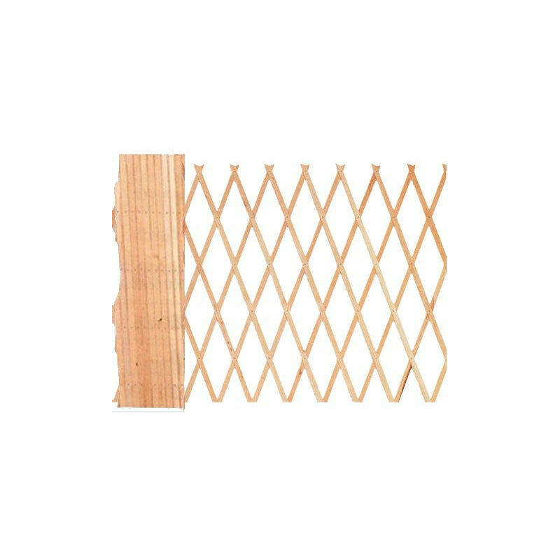 foto del prodotto brixo traliccio grigliato in legno estensibile per esterno 200xh100 cm