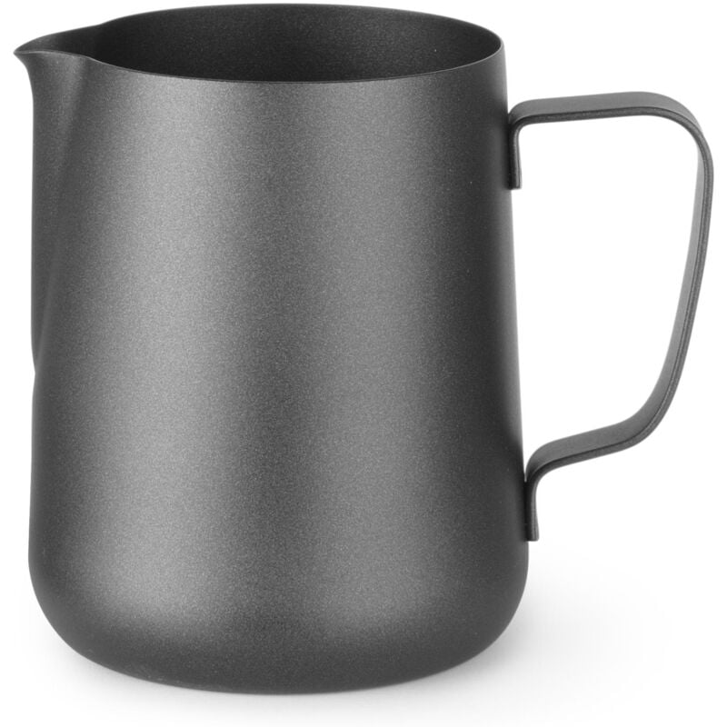 foto del prodotto brocca e tazza per schiumare il latte barista, acciaio inox, diametro 90 mm, 0,6 l hendi 458198