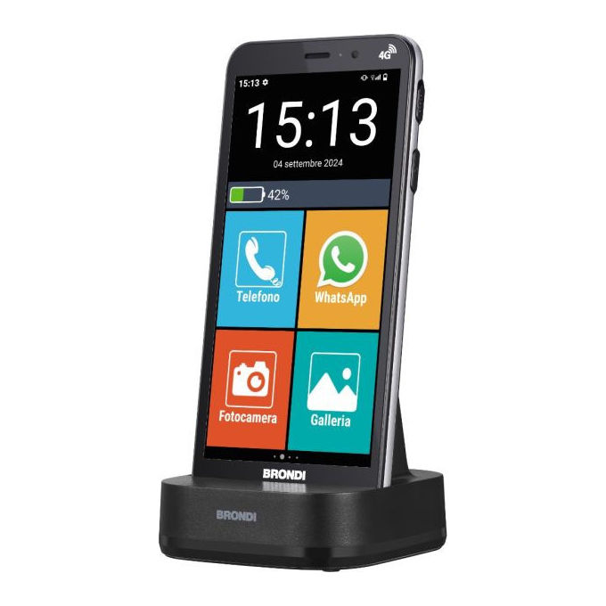 foto del prodotto brondi amico vero 4g smartphone nero 5.7'' 3gb 32gb