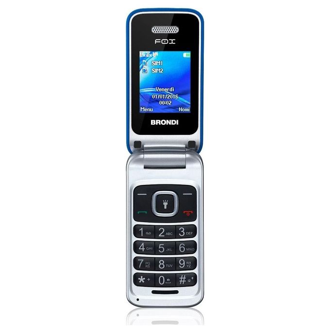 foto del prodotto brondi cellulare fox azzurro dual sim