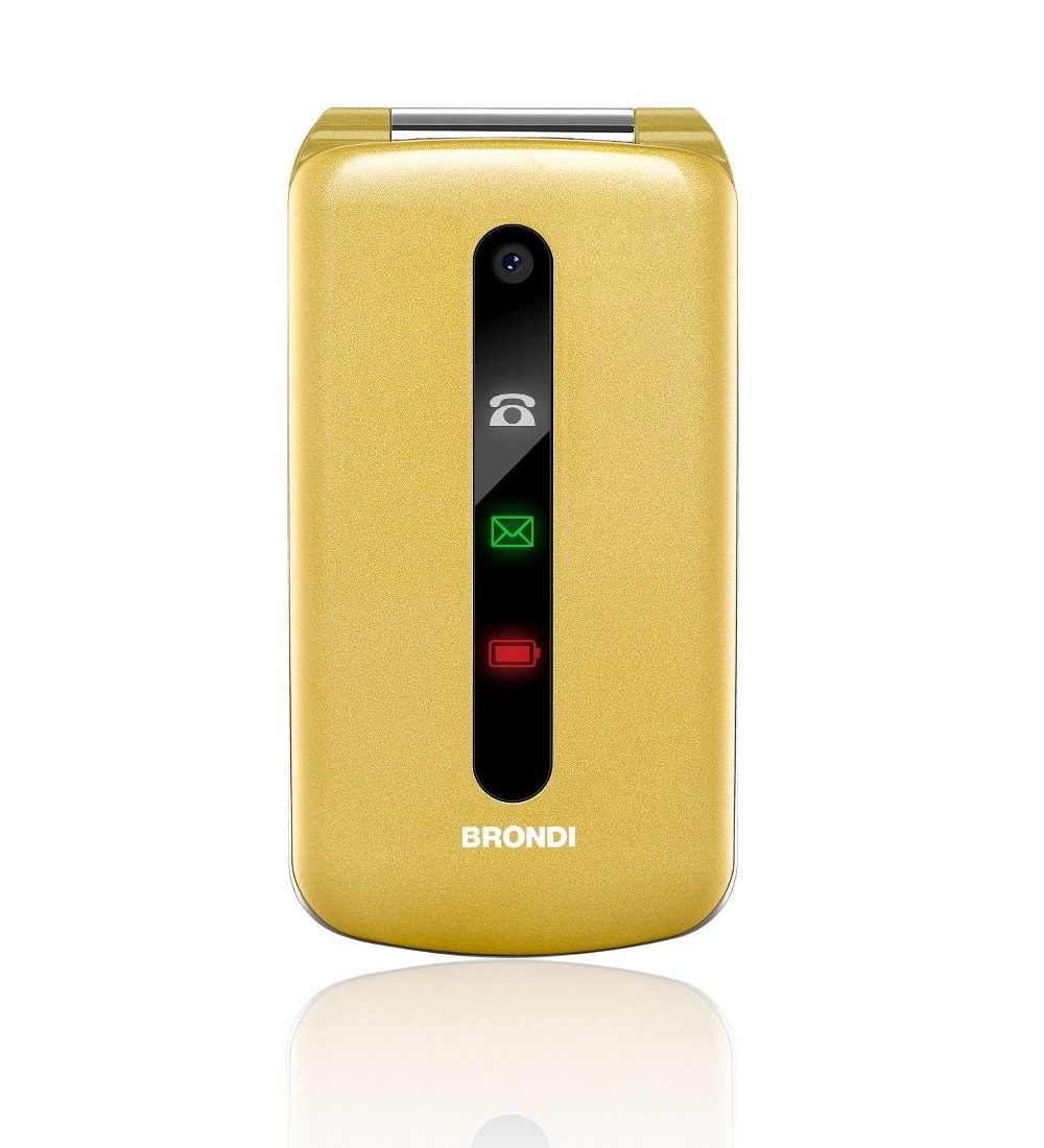 foto del prodotto brondi president 7,62 cm 3 130 g oro telefono cellulare basico