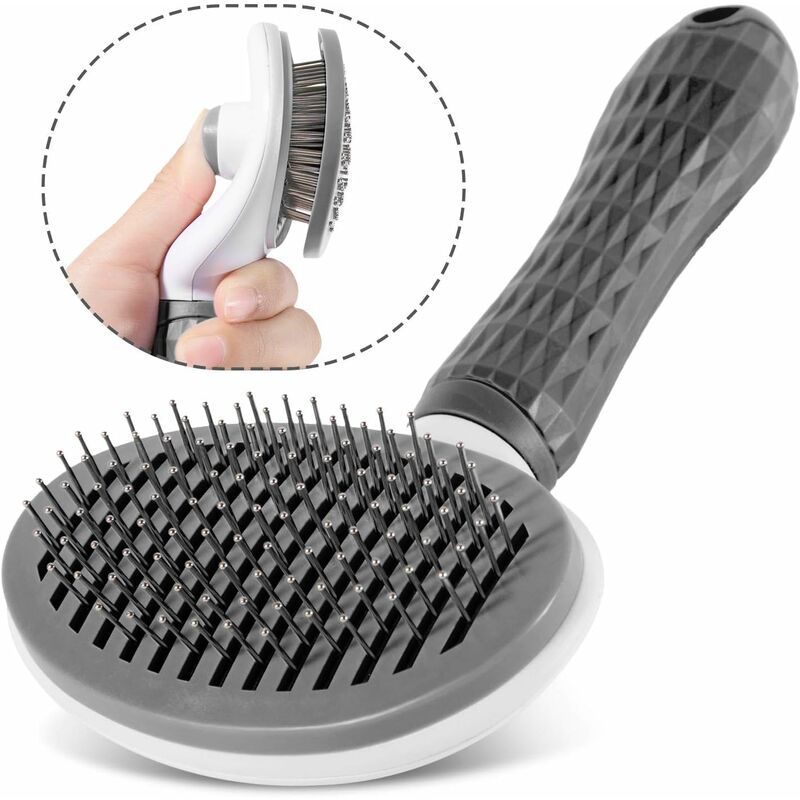 foto del prodotto brosse pour chat poils inf rieurs brosse pour chien brosse cheveux doux poils longs brosse de toilettage universelle nettoyage automatique peigne