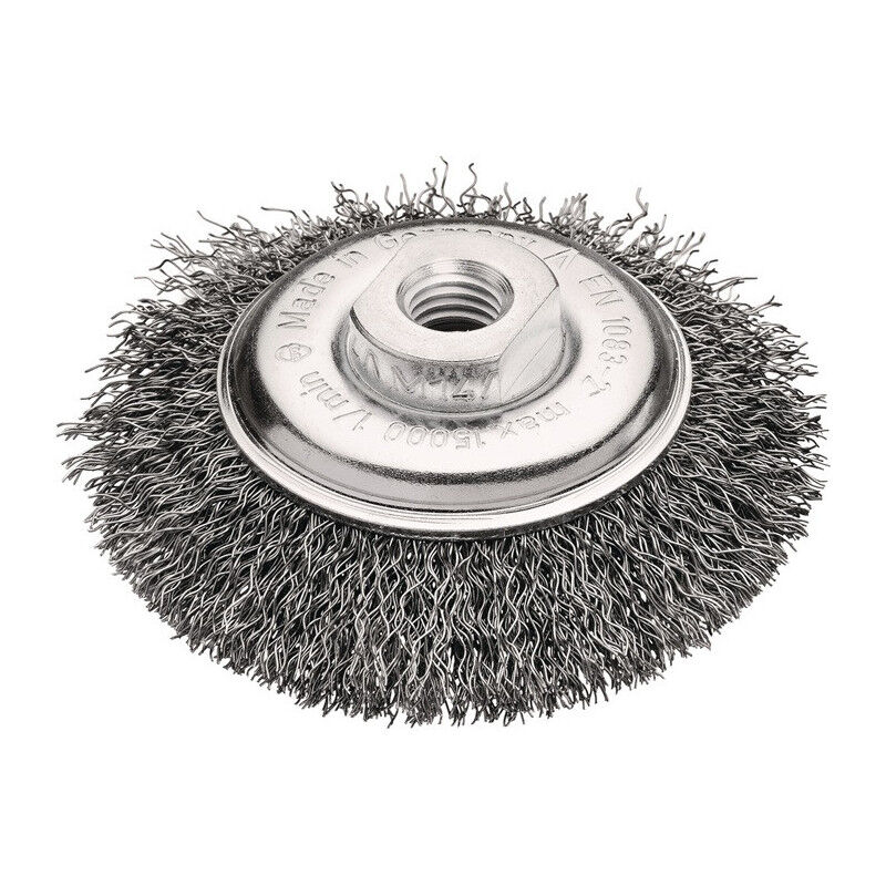foto del prodotto brosse ronde d.100mm paisseur fil 0,35mm sta ondul 10mm 1 lessmann