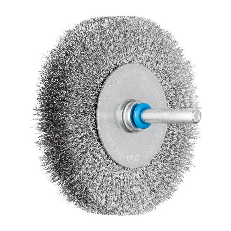 foto del prodotto brosse ronde rbu 2004 6 inox d.80mm paisseur fil 0,15mm va 15mm cheval