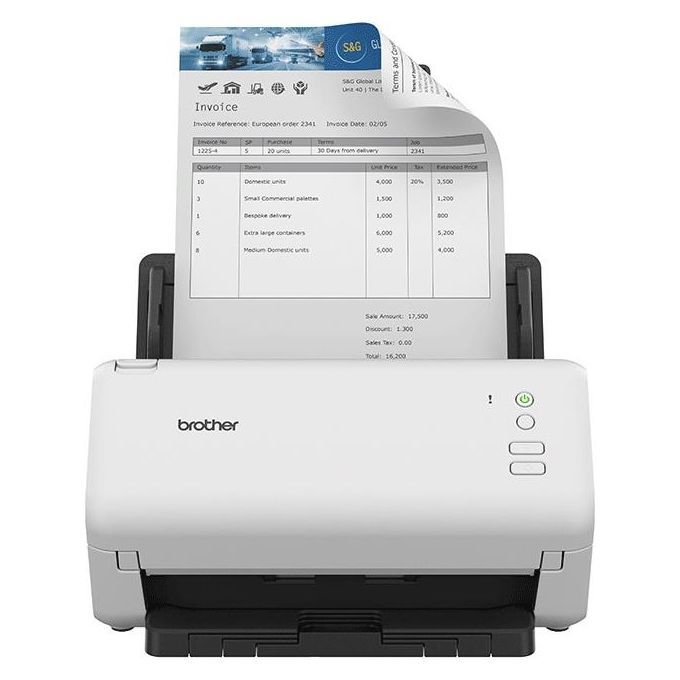 foto del prodotto brother ads-4100 scanner adf 600x600 dpi a4 nero-bianco