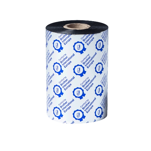 foto del prodotto brother bws1d450110 ribbon cera standard bk 110mm x 450m. serie td 4t conf. 8 rotoli