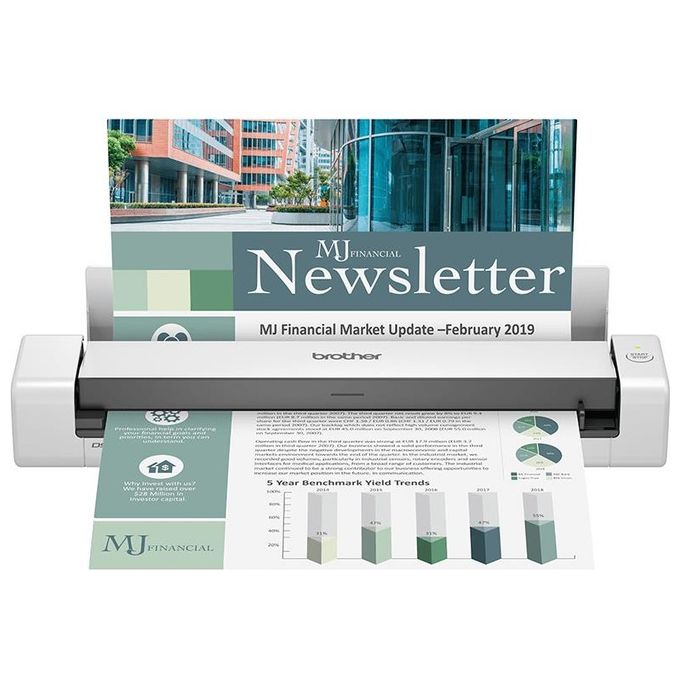 foto del prodotto brother ds-740d scanner 600x600 dpi a foglio nero-bianco a4