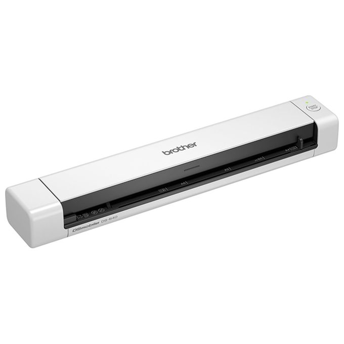 foto del prodotto brother ds640 scanner portatile a4, risoluzione 600x600dpi 15 ppm b-n e colore autoalimentato tramite usb