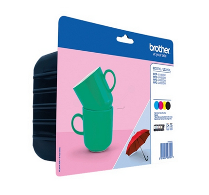 foto del prodotto brother lc 227xlvalbp cartuccia d inchiostro 4 pz originale nero, ciano, magenta, giallo