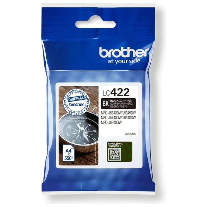 foto del prodotto brother lc 422bk cartuccia d inchiostro 1 pezzo originale nero