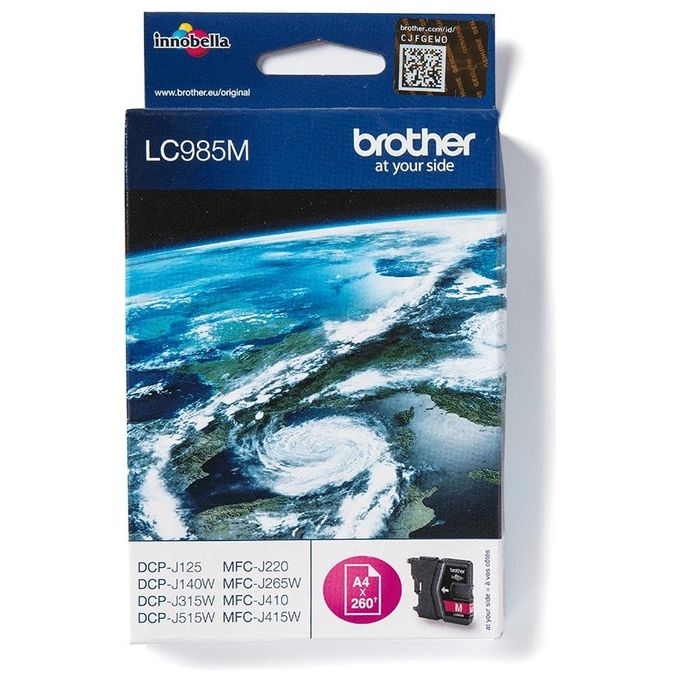 foto del prodotto brother lc 985m magenta dcp j315w inkjet getto dinchiostro cartuccia originale