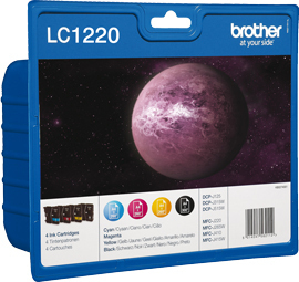 foto del prodotto brother lc1220valbp cartuccia d inchiostro 4 pz originale nero, ciano, magenta, giallo