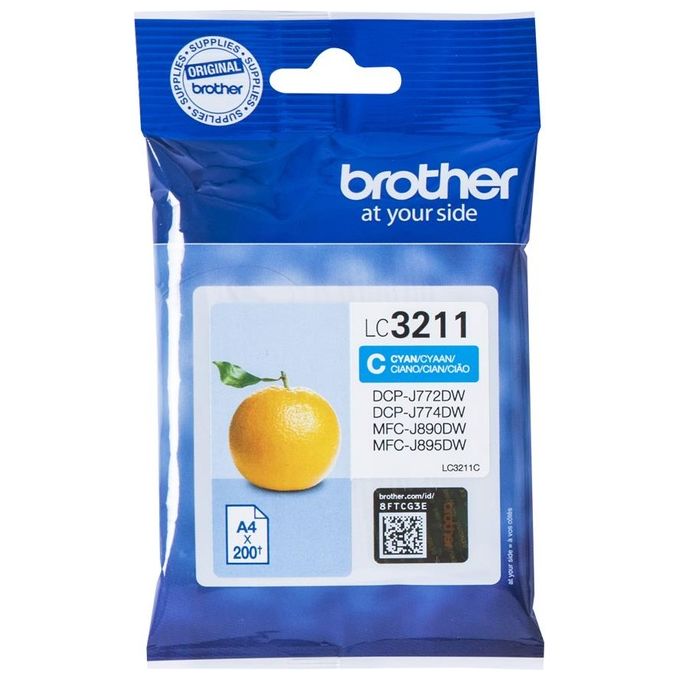 foto del prodotto brother lc3211c ciano 200pp per dcp j572dw mfc j491dw mfc j890dw