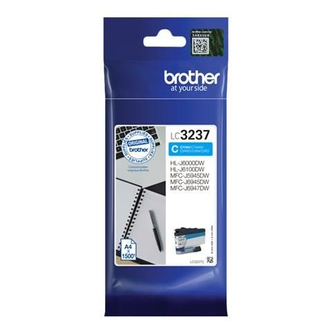 foto del prodotto brother lc3237c cartuccia d inchiostro 1 pz originale ciano