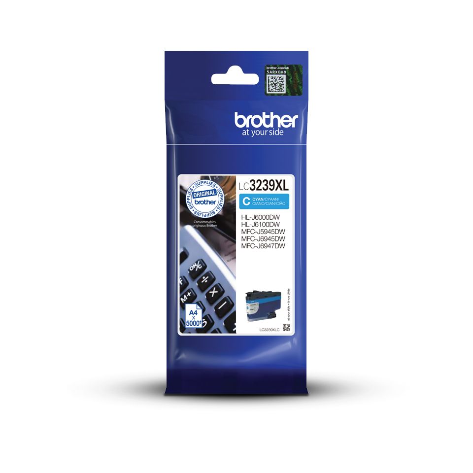 foto del prodotto brother lc3239xlc cartuccia d inchiostro 1 pz originale ciano