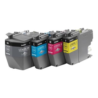 foto del prodotto brother lc422xlval cartuccia d inchiostro 4 pz originale nero, ciano, magenta, giallo