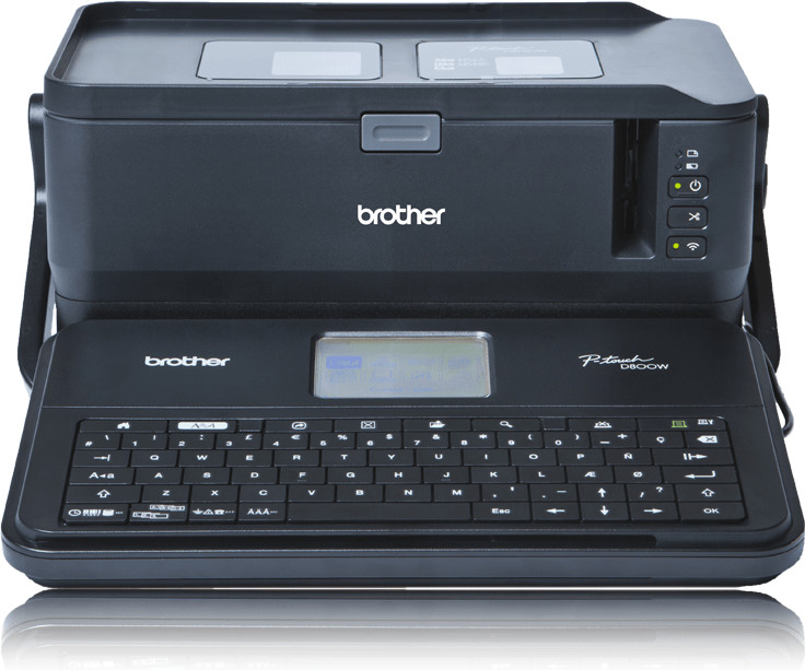 foto del prodotto brother pt d800w stampante per etichette cd trasferimento termico 360 x 360 dpi 60 mm s con cavo e senza cavo tze wi fi qwerty