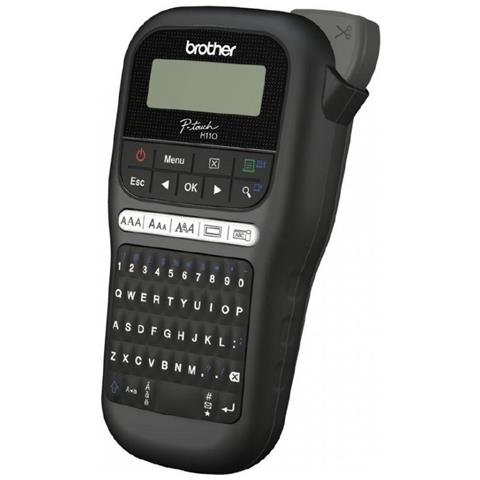 foto del prodotto brother pt h110 stampante per etichette cd trasferimento termico 180 x 180 dpi 20 mm s tze qwerty