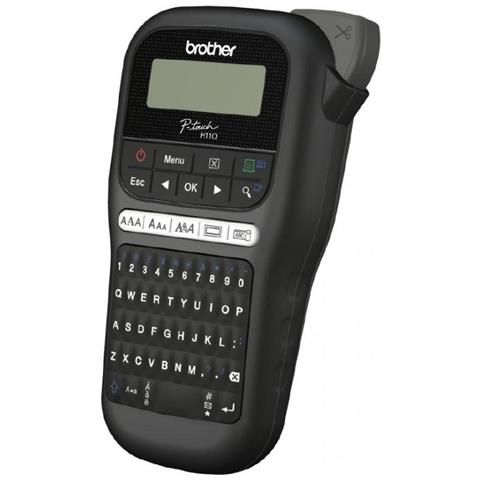 foto del prodotto brother pt-h110 stampante per etichette (cd) trasferimento termico 180 x 180 dpi 20 mm/s tze qwerty - bropth110