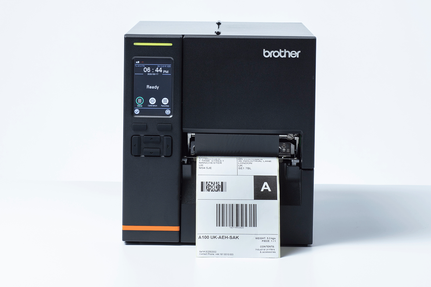 foto del prodotto brother tj4021tn stampante per etichette cd termica diretta trasferimento termico 203 x 203 dpi 254 mm s cablato collegamento ethernet lan