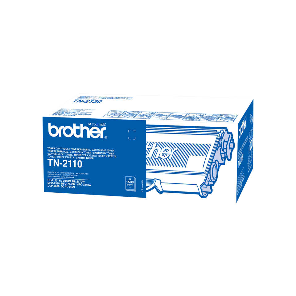 foto del prodotto brother tn 2110 cartuccia toner 1 pz originale nero