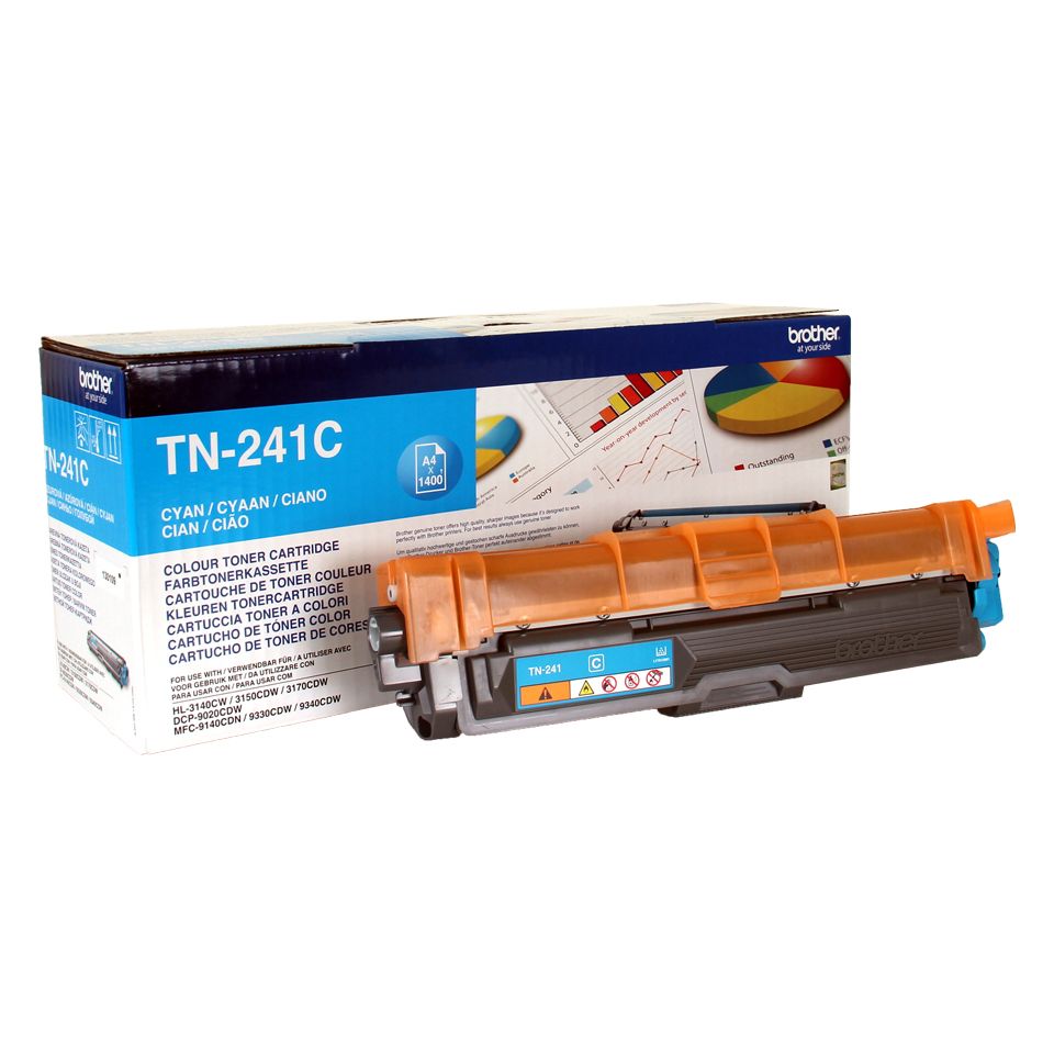 foto del prodotto brother tn 241c cartuccia toner 1 pz originale ciano
