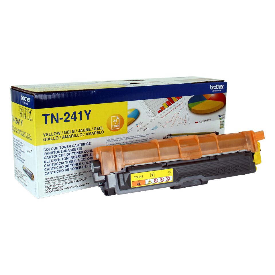 foto del prodotto brother tn 241y cartuccia toner 1 pz originale giallo