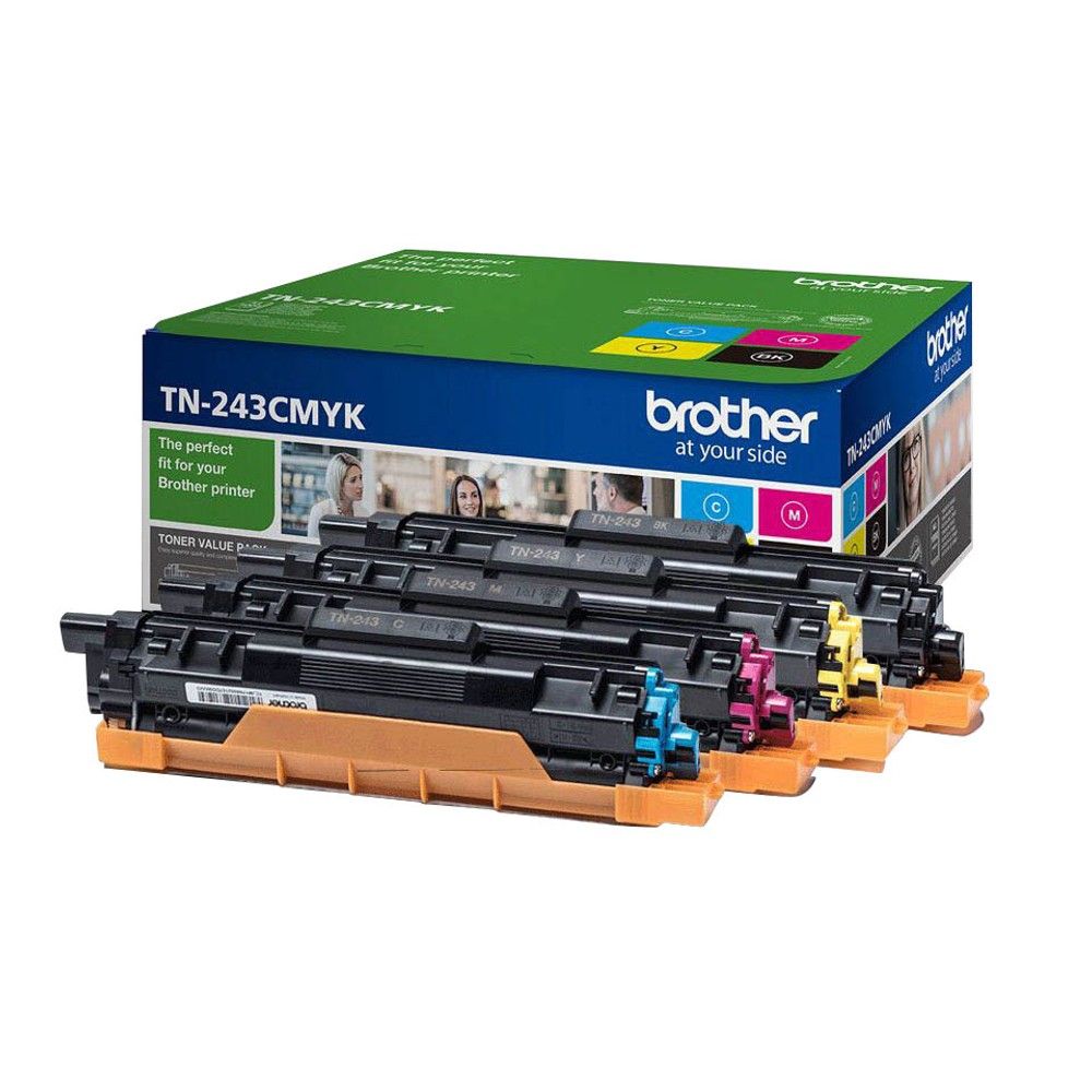 foto del prodotto brother tn 243cmyk cartuccia toner 1 pz originale nero, ciano, magenta, giallo