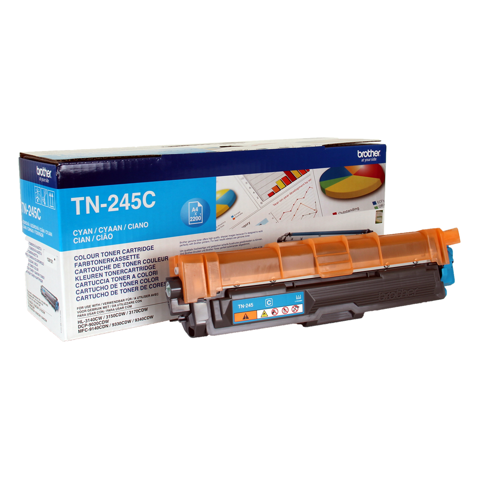 foto del prodotto brother tn 245c cartuccia toner 1 pz originale ciano