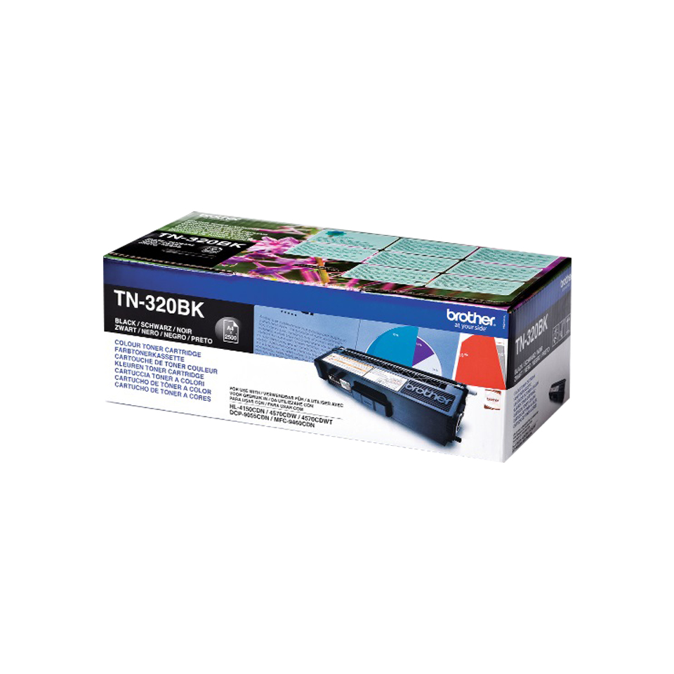 foto del prodotto brother tn 320bk cartuccia toner 1 pz originale nero
