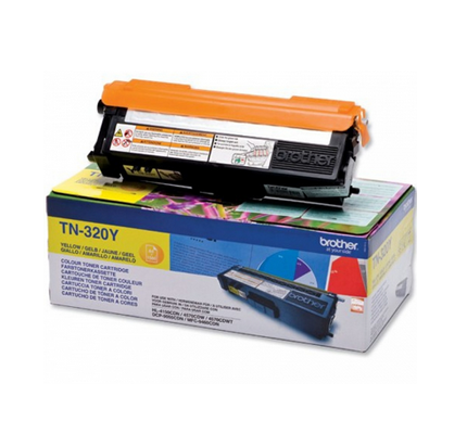 foto del prodotto brother tn 320y cartuccia toner 1 pz originale giallo