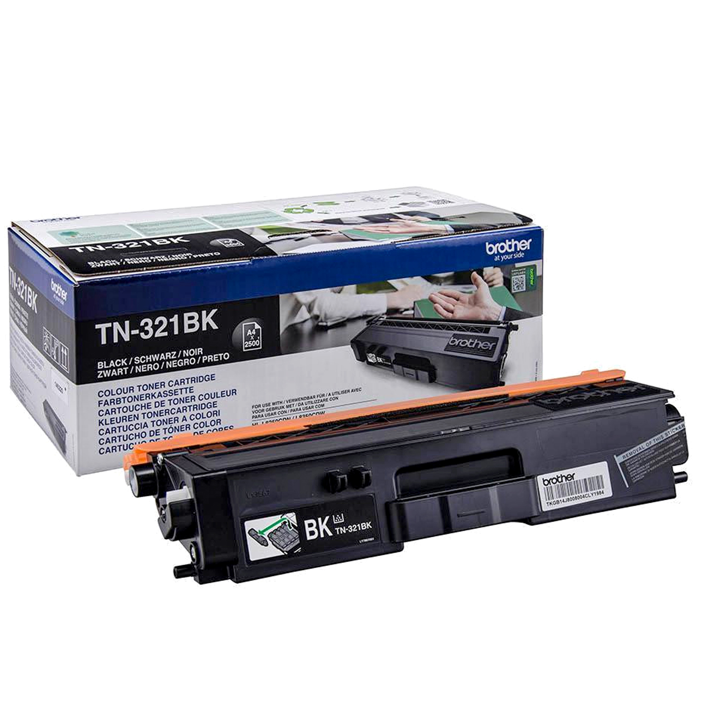 foto del prodotto brother tn 321bk cartuccia toner 1 pz originale nero