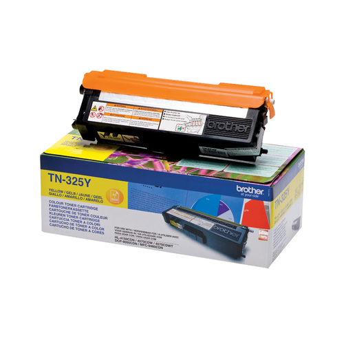 foto del prodotto brother tn 325y cartuccia toner 1 pz originale giallo