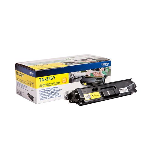 foto del prodotto brother tn 326y cartuccia toner 1 pz originale giallo