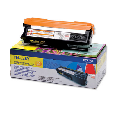 foto del prodotto brother tn 328y cartuccia toner 1 pz originale giallo