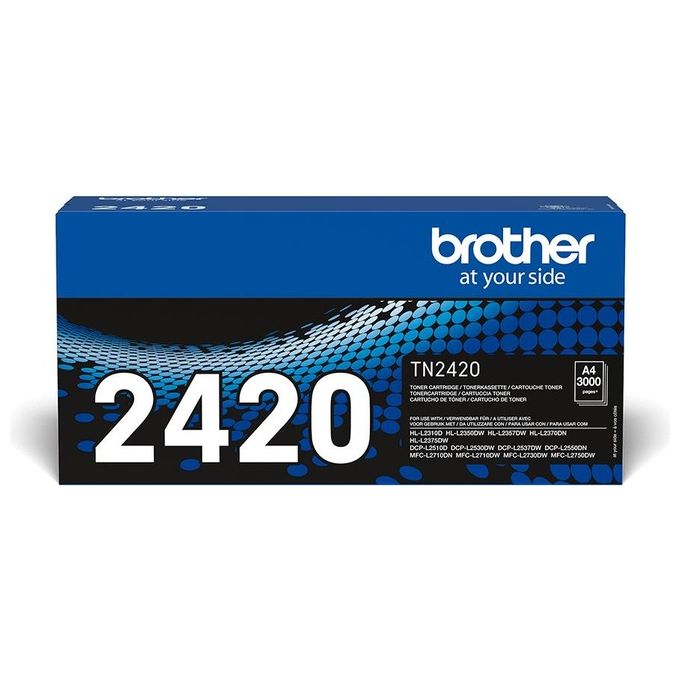 foto del prodotto brother tn2420 toner originale alta capacita' fino a 3000 pagine per stampanti